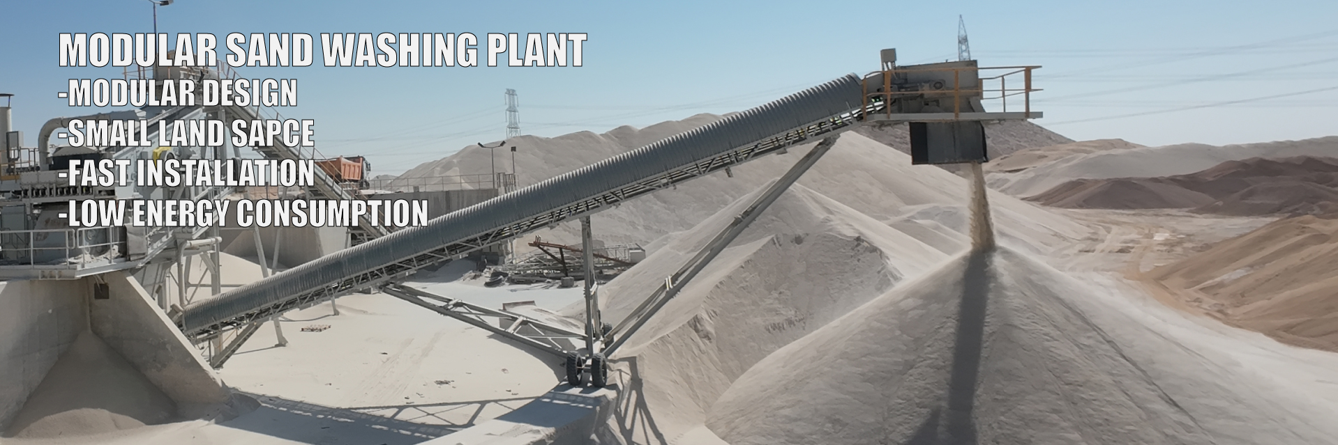 Modular sand washing plant