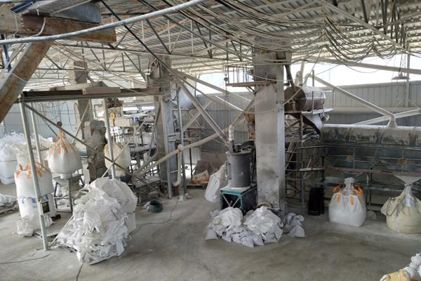 silica sand processing dry 