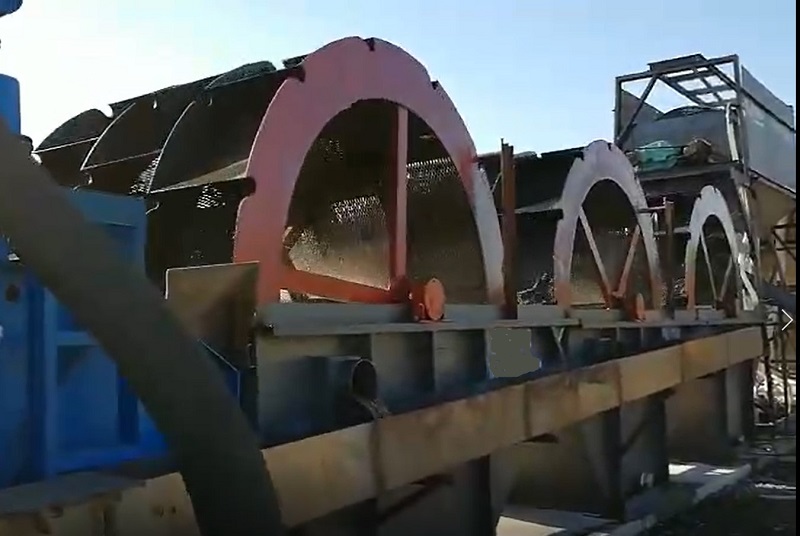 bucket wheel sand washer