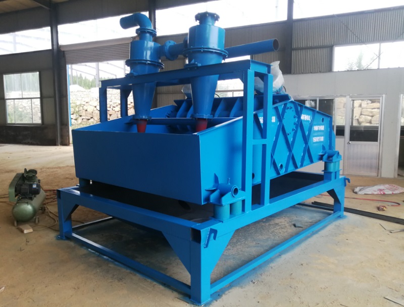 dewatering screen with hydrocyclone