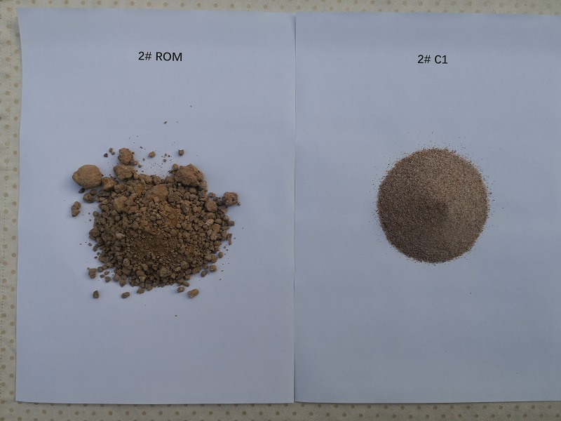 silica sand lab scale test